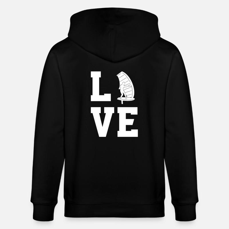 Aile-Foiling - Veste à capuche bio CULTIVATOR Stanley/Stella Unisexe - noir