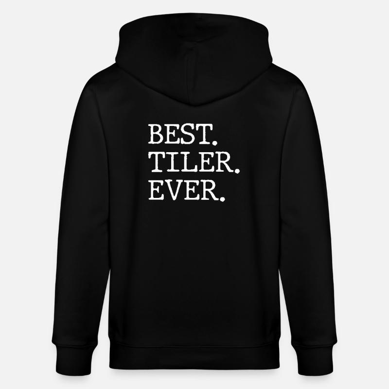 Bester Fliesenleger Jemals - Stanley/Stella Unisex Bio-Kapuzenjacke CULTIVATOR  - Schwarz