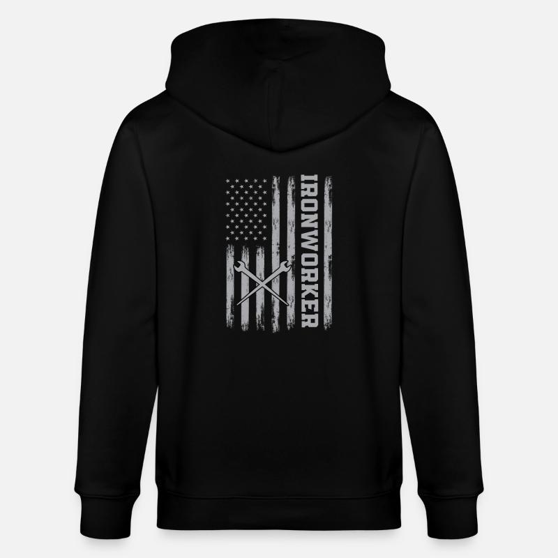 Conception métallurgique américaine - Veste à capuche bio CULTIVATOR Stanley/Stella Unisexe - noir