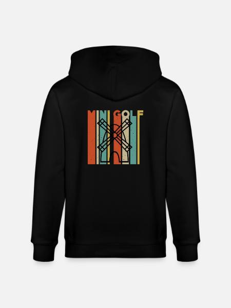 Minigolf Windmill - Stanley/Stella CULTIVATOR  Unisex Organic Hooded Jacket - black