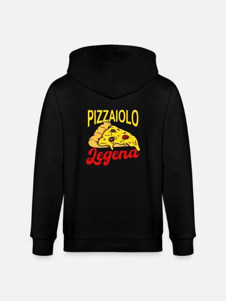 Pizzaiolo legend - Stanley/Stella CULTIVATOR Unisex Organic Hooded Jacket - black