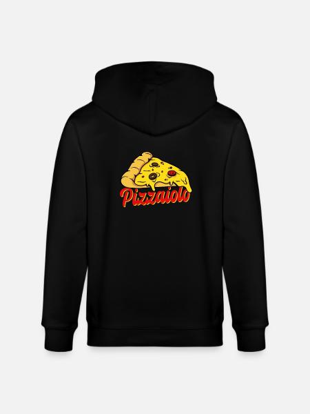 Pizzaiolo pizza gift - Stanley/Stella CULTIVATOR Unisex Organic Hooded Jacket - black