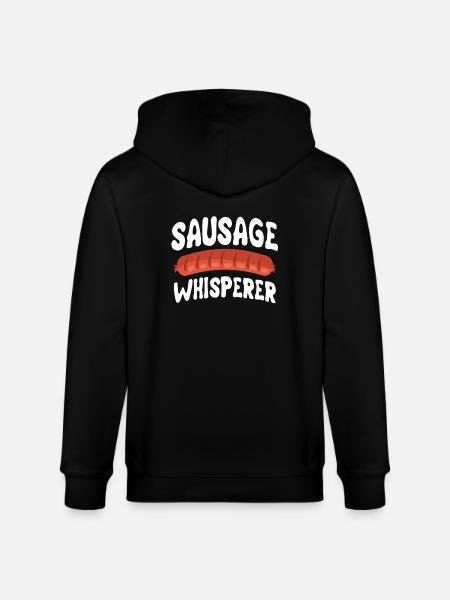 Sausage Whisperer - Stanley/Stella CULTIVATOR  Unisex Organic Hooded Jacket - black