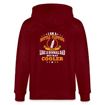 Bottle Flip Dad pour homme - Veste à capuche bio CULTIVATOR Stanley/Stella Unisexe - bordeaux - Dos - Anna (173cm)