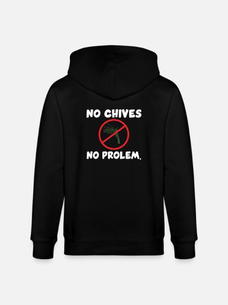 Funny chive hater - Stanley/Stella CULTIVATOR  Unisex Organic Hooded Jacket - black