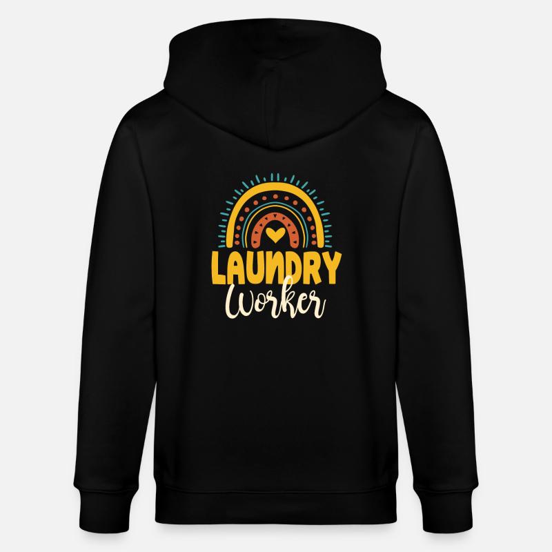 Wäschereimitarbeiter - Stanley/Stella Unisex Bio-Kapuzenjacke CULTIVATOR  - Schwarz