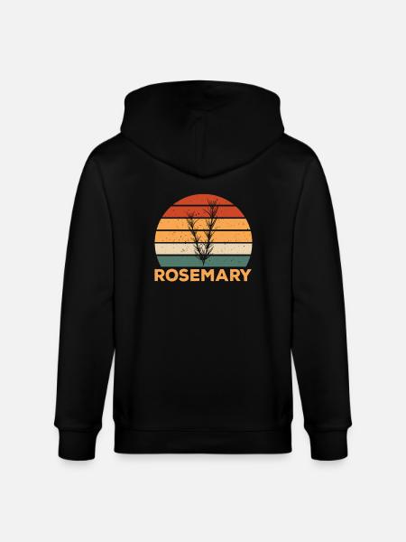 Rétro Romarin Design - Veste à capuche bio CULTIVATOR Stanley/Stella Unisexe - noir