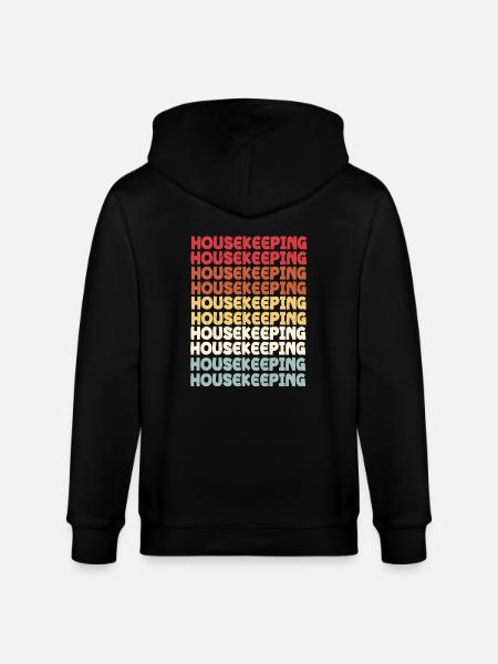 Housekeeping - Stanley/Stella CULTIVATOR  Unisex Organic Hooded Jacket - black
