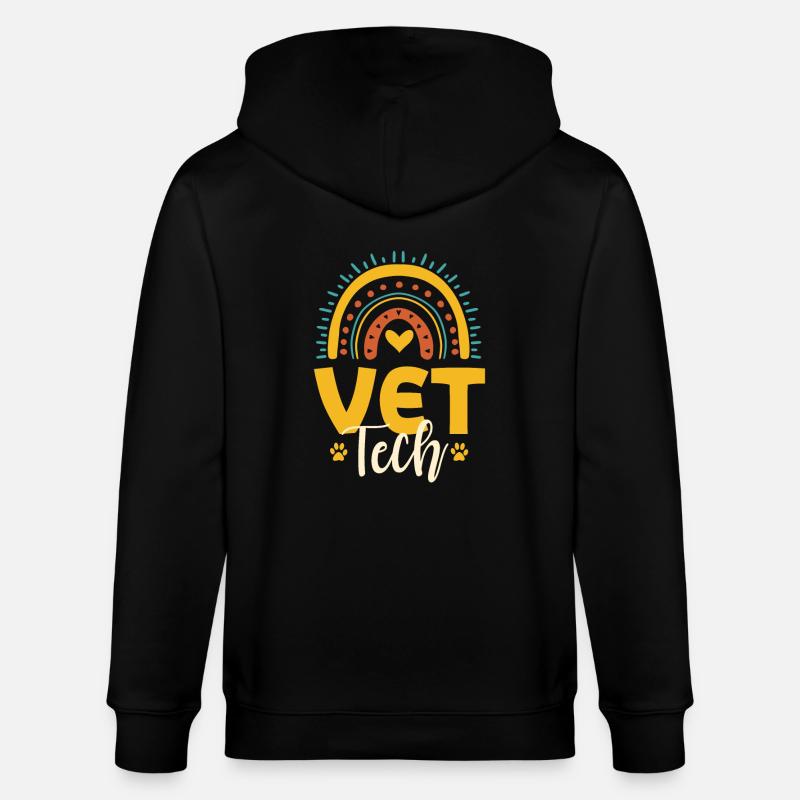 Technicien vétérinaire - Veste à capuche bio CULTIVATOR Stanley/Stella Unisexe - noir