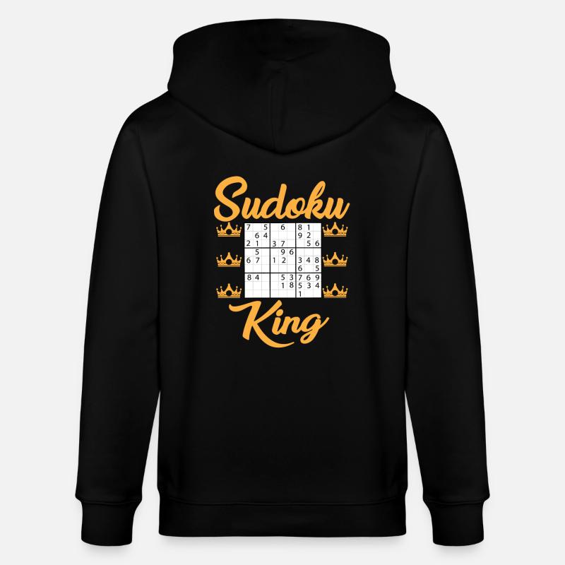 Roi Sudoku - Veste à capuche bio CULTIVATOR Stanley/Stella Unisexe - noir