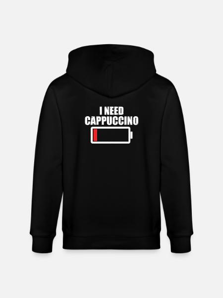 I need cappuccino - Stanley/Stella CULTIVATOR  Unisex Organic Hooded Jacket - black