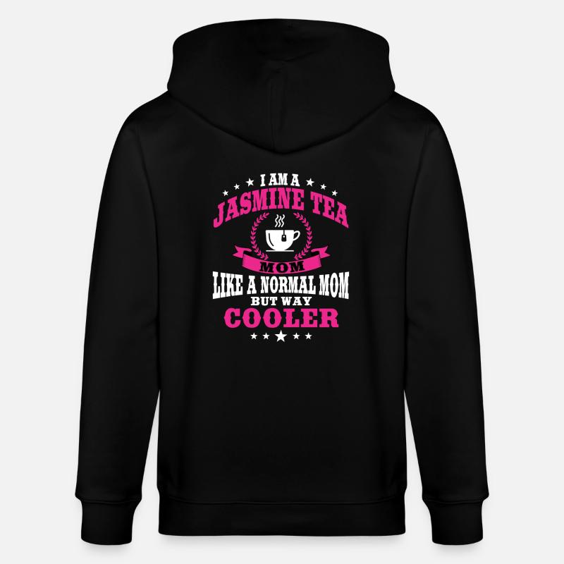 Lustiges Jasmin-Tee Mama - Stanley/Stella Unisex Bio-Kapuzenjacke CULTIVATOR  - Schwarz