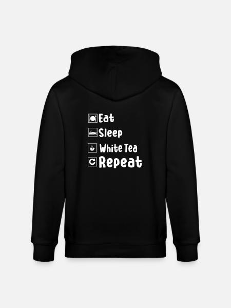 Funny White Tea Gift - Stanley/Stella CULTIVATOR Unisex Organic Hooded Jacket - black