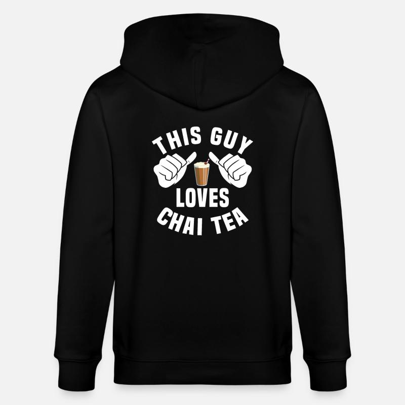 Thé Chai Humour - Veste à capuche bio CULTIVATOR Stanley/Stella Unisexe - noir