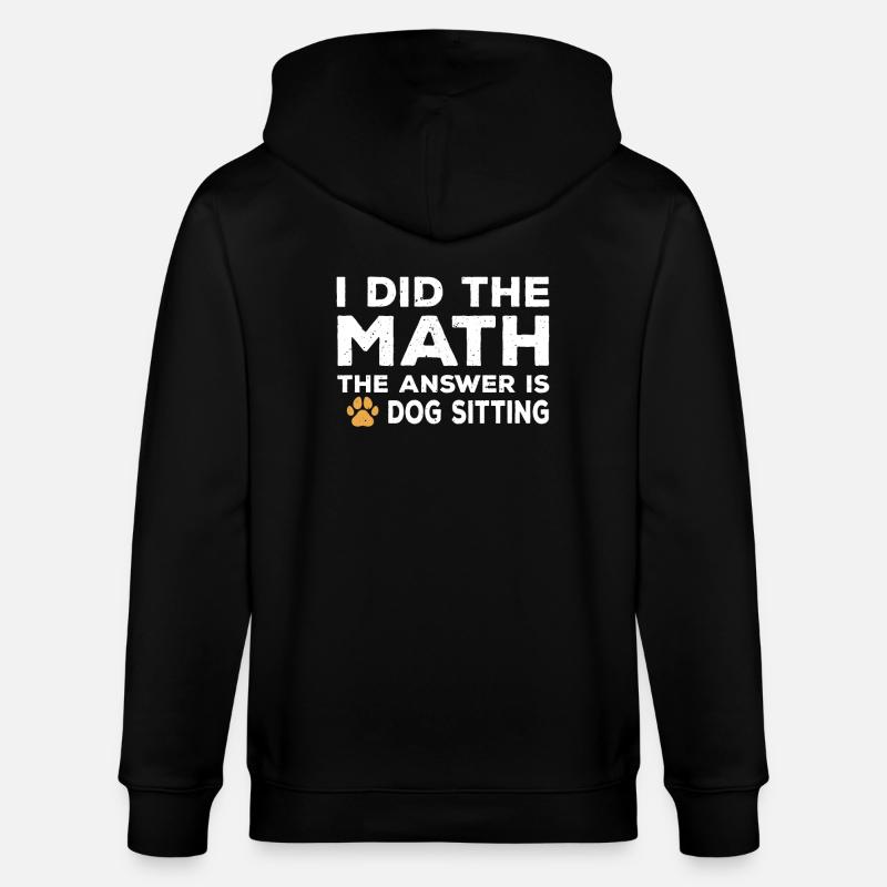 Hundesitting Spruch - Stanley/Stella Unisex Bio-Kapuzenjacke CULTIVATOR  - Schwarz