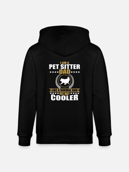 Pet Sitter Father and Men - Stanley/Stella CULTIVATOR  Unisex Organic Hooded Jacket - black