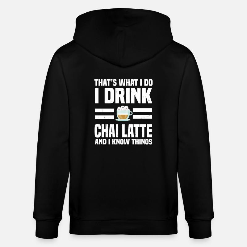 Dicton Chai Latte - Veste à capuche bio CULTIVATOR Stanley/Stella Unisexe - noir