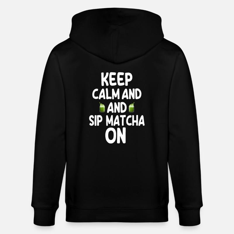 Le matcha - Veste à capuche bio CULTIVATOR Stanley/Stella Unisexe - noir