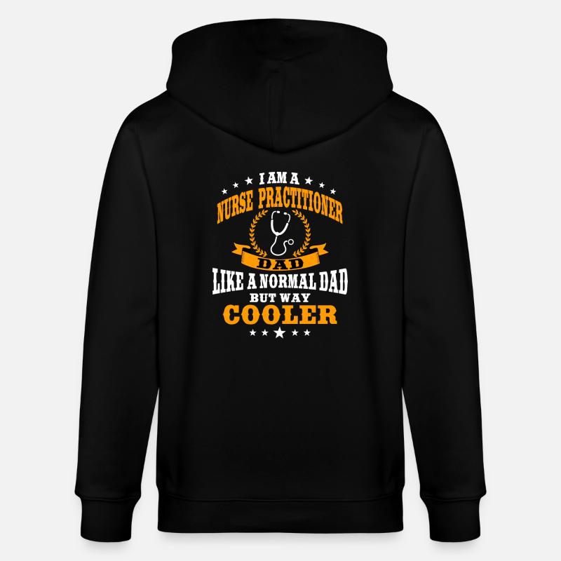 Krankenschwester Papa - Stanley/Stella Unisex Bio-Kapuzenjacke CULTIVATOR  - Schwarz