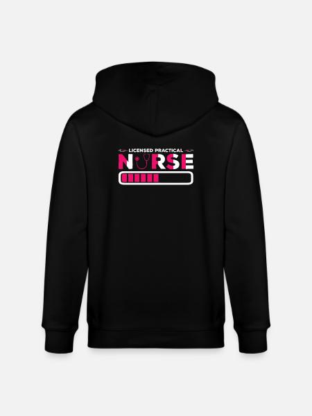 LPN Nurse - Stanley/Stella CULTIVATOR  Unisex Organic Hooded Jacket - black