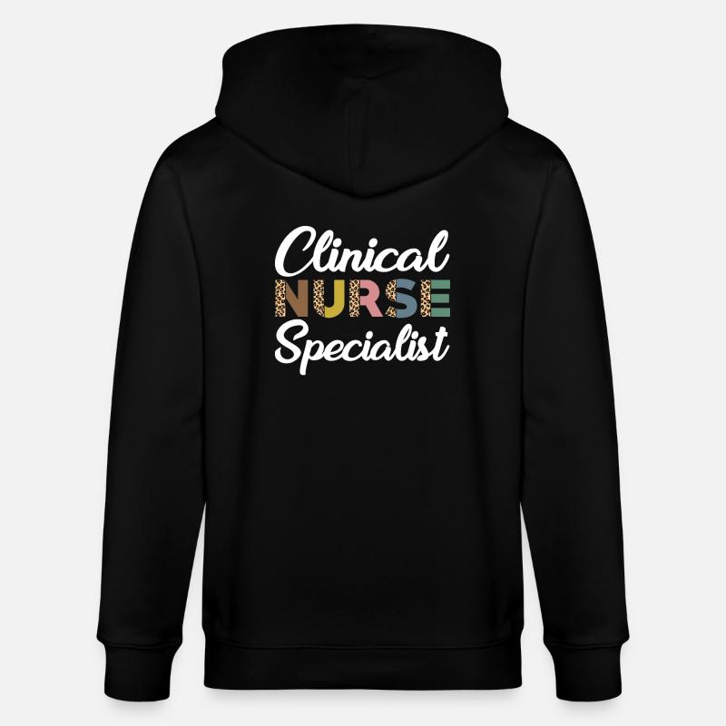 Fachkraft - Klinische Krankenschwester - Stanley/Stella Unisex Bio-Kapuzenjacke CULTIVATOR  - Schwarz