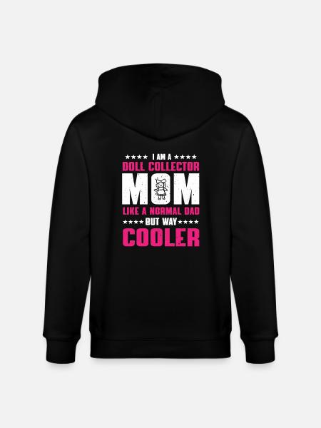 Maman collectionneuse de poupées - Veste à capuche bio CULTIVATOR Stanley/Stella Unisexe - noir
