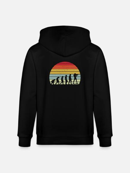 Évolution du biathlon - Veste à capuche bio CULTIVATOR Stanley/Stella Unisexe - noir