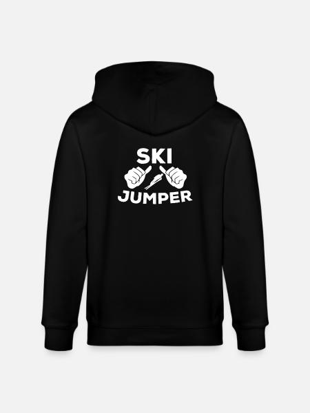 Ski jumper - Stanley/Stella CULTIVATOR  Unisex Organic Hooded Jacket - black