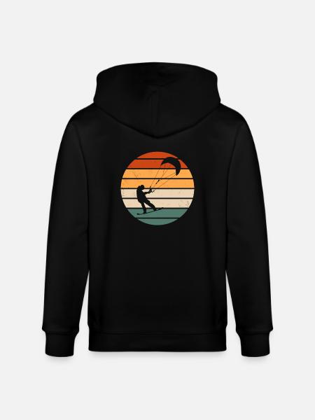 Snowkiter Outfit Snowboard Kite - Stanley/Stella CULTIVATOR  Unisex Organic Hooded Jacket - black