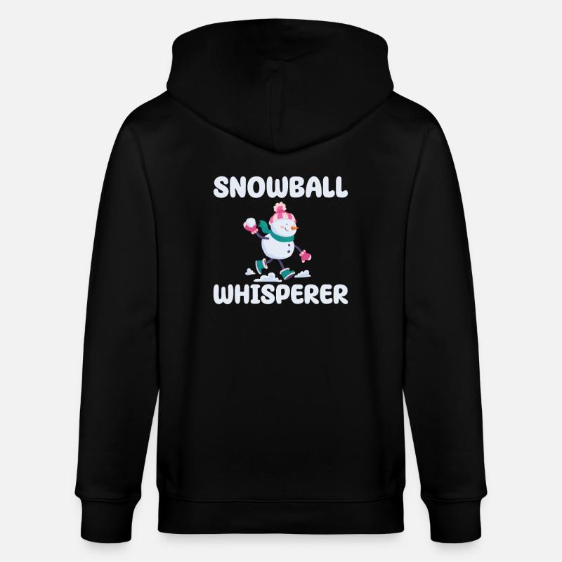 Chuchoteur boule de neige - Veste à capuche bio CULTIVATOR Stanley/Stella Unisexe - noir