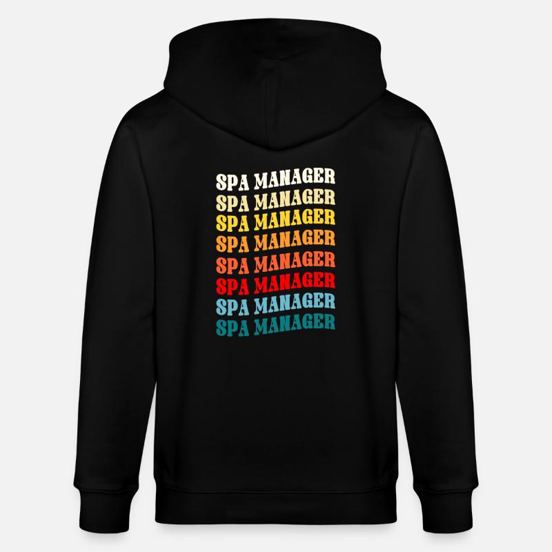 Spa Manager - Stanley/Stella Unisex Bio-Kapuzenjacke CULTIVATOR  - Schwarz