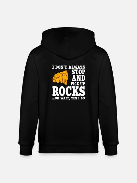 Rock Collector - Stanley/Stella CULTIVATOR  Unisex Organic Hooded Jacket - black
