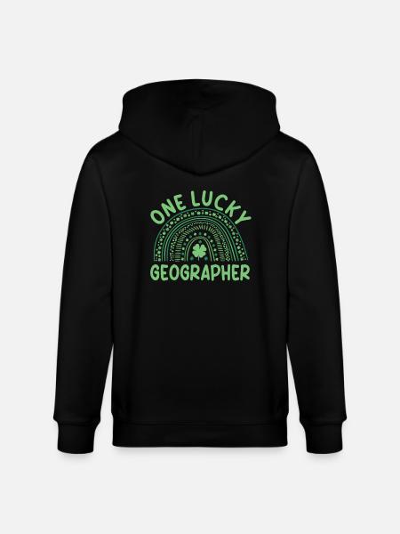 Geographer St. Patrick's Day Costume - Stanley/Stella CULTIVATOR Unisex Organic Hooded Jacket - black