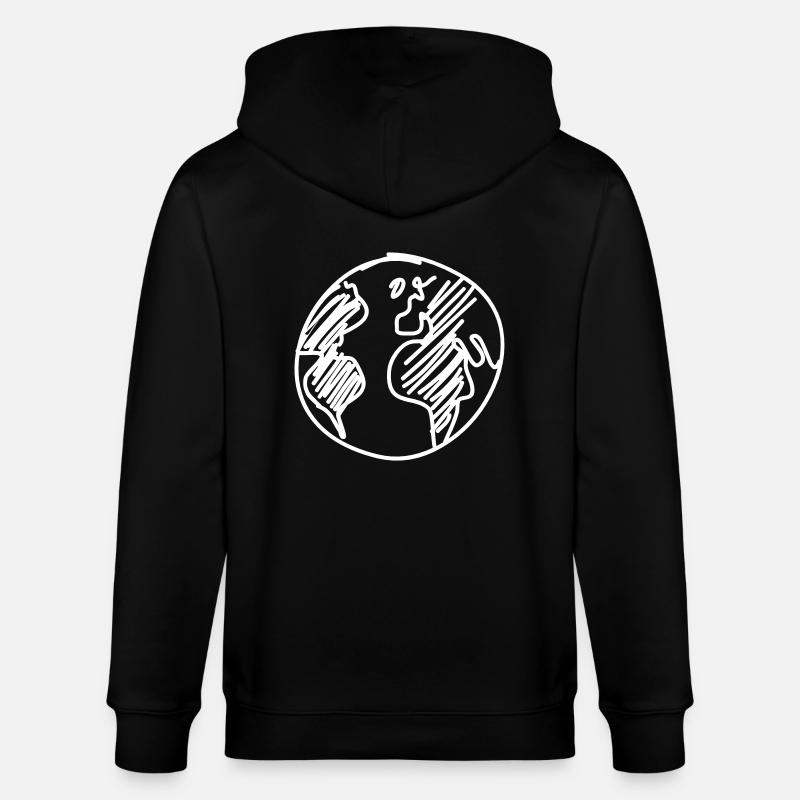 globe - Veste à capuche bio CULTIVATOR Stanley/Stella Unisexe - noir