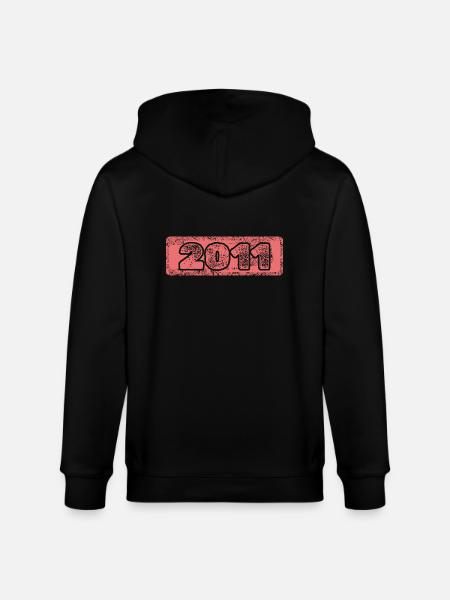 Year 2011 - Stanley/Stella CULTIVATOR  Unisex Organic Hooded Jacket - black