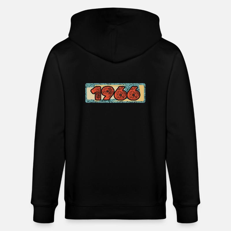 Année 1966 - Veste à capuche bio CULTIVATOR Stanley/Stella Unisexe - noir