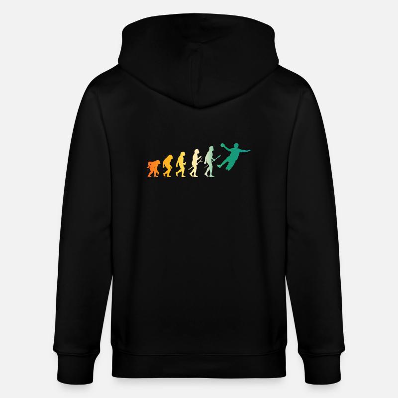 Handballer Evolution Handball - Stanley/Stella Unisex Bio-Kapuzenjacke CULTIVATOR  - Schwarz