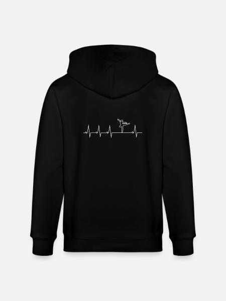 I love Ballet - Stanley/Stella CULTIVATOR Unisex Organic Hooded Jacket - black