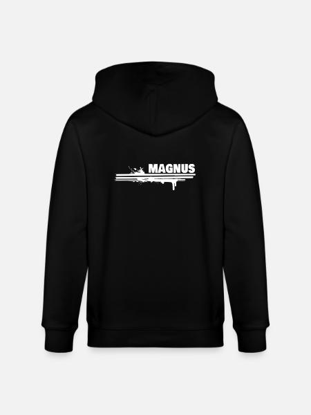 Farbklecks Magnus - Stanley/Stella Unisex Bio-Kapuzenjacke CULTIVATOR  - Schwarz