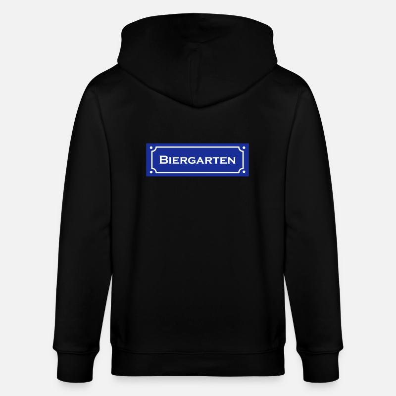Biergarten 1 - Stanley/Stella Unisex Bio-Kapuzenjacke CULTIVATOR  - Schwarz