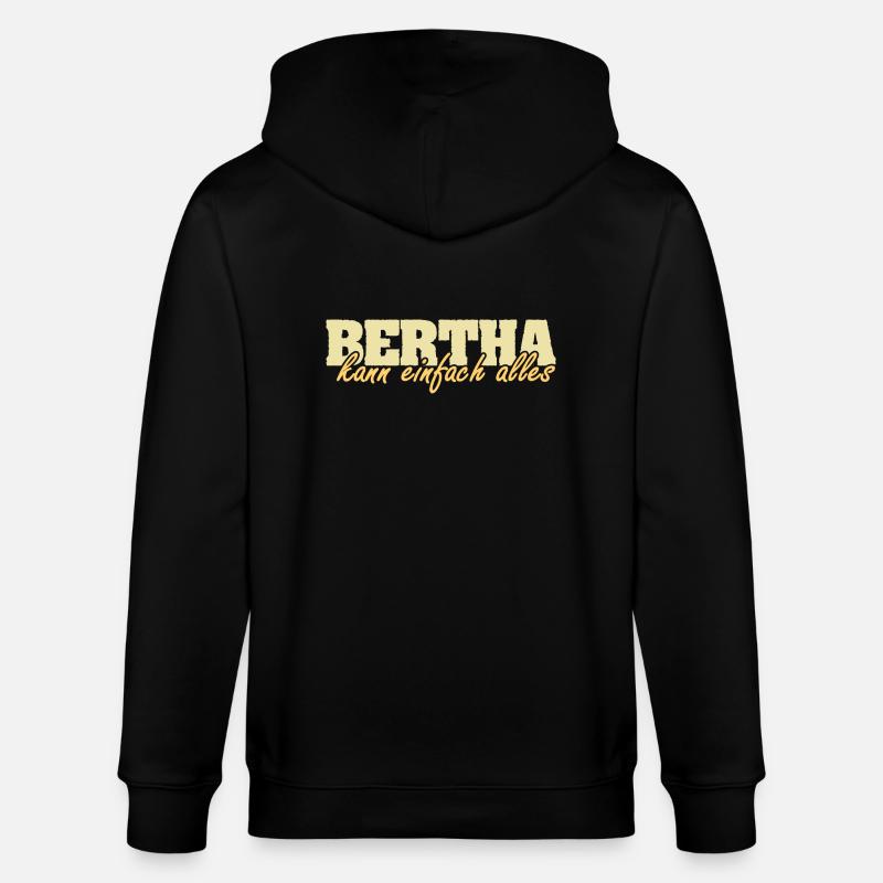 Frau Bertha - Stanley/Stella Unisex Bio-Kapuzenjacke CULTIVATOR  - Schwarz