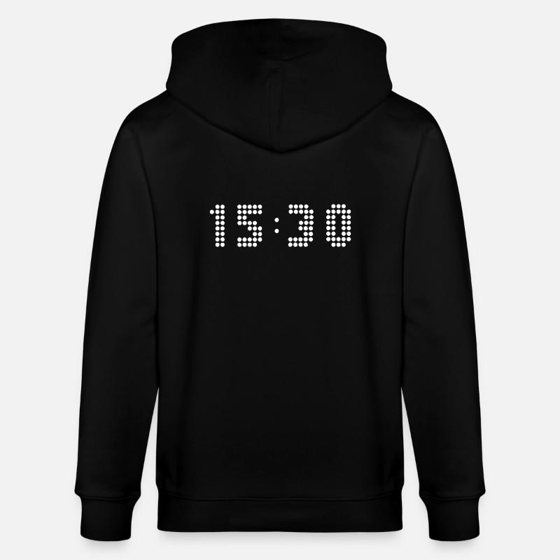 15h30 - C’est l’heure - Veste à capuche bio CULTIVATOR Stanley/Stella Unisexe - noir