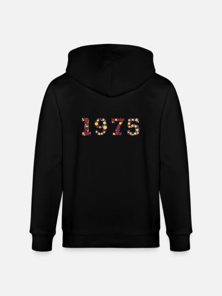 Flowers 1975 - Stanley/Stella Unisex Bio-Kapuzenjacke CULTIVATOR - Schwarz