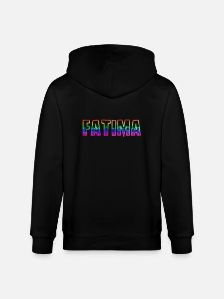 Fatima RS Rainbow - Stanley/Stella CULTIVATOR  Unisex Organic Hooded Jacket - black