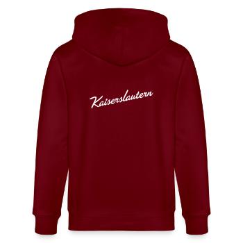 Kaiserslautern - Veste à capuche bio CULTIVATOR Stanley/Stella Unisexe - bordeaux - Dos - Anna (173cm)