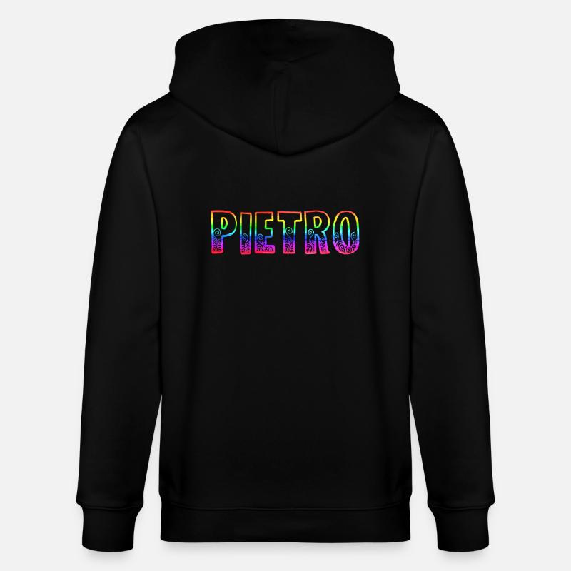 pietro rs arc-en-ciel - Veste à capuche bio CULTIVATOR Stanley/Stella Unisexe - noir