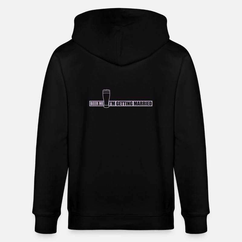 Beer Me Me marier - Veste à capuche bio CULTIVATOR Stanley/Stella Unisexe - noir