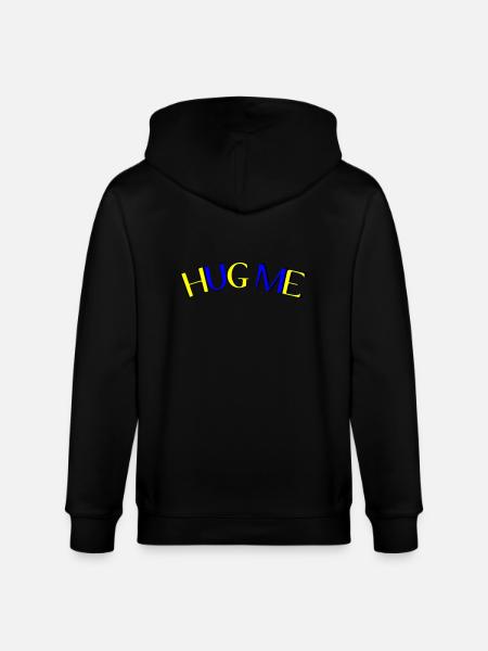 hug me - Stanley/Stella CULTIVATOR  Unisex Organic Hooded Jacket - black
