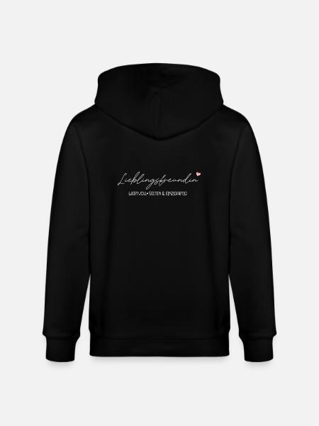 Lieblingsfreundin - Stanley/Stella Unisex Bio-Kapuzenjacke CULTIVATOR  - Schwarz