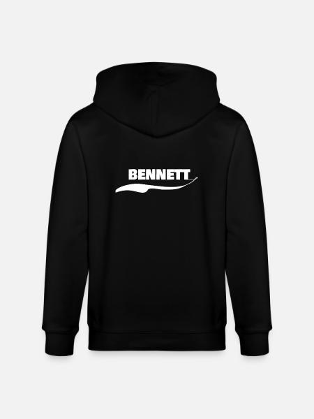 Geschenk für Bennett - Stanley/Stella Unisex Bio-Kapuzenjacke CULTIVATOR  - Schwarz